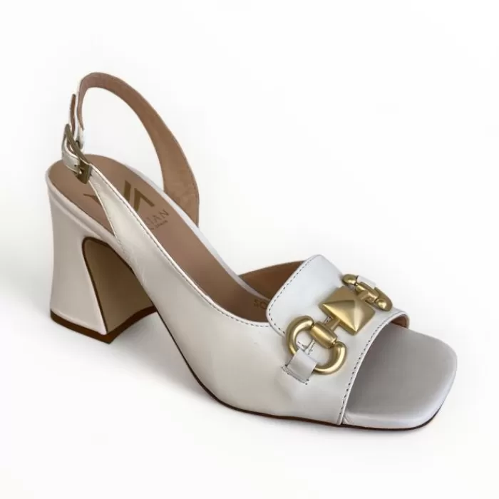 Marian Sandals- White Sling Back Sandal