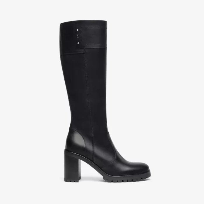 NeroGiardini Knee High Boots- Black Knee High Boots