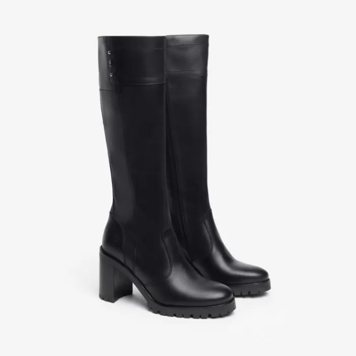 NeroGiardini Knee High Boots- Black Knee High Boots