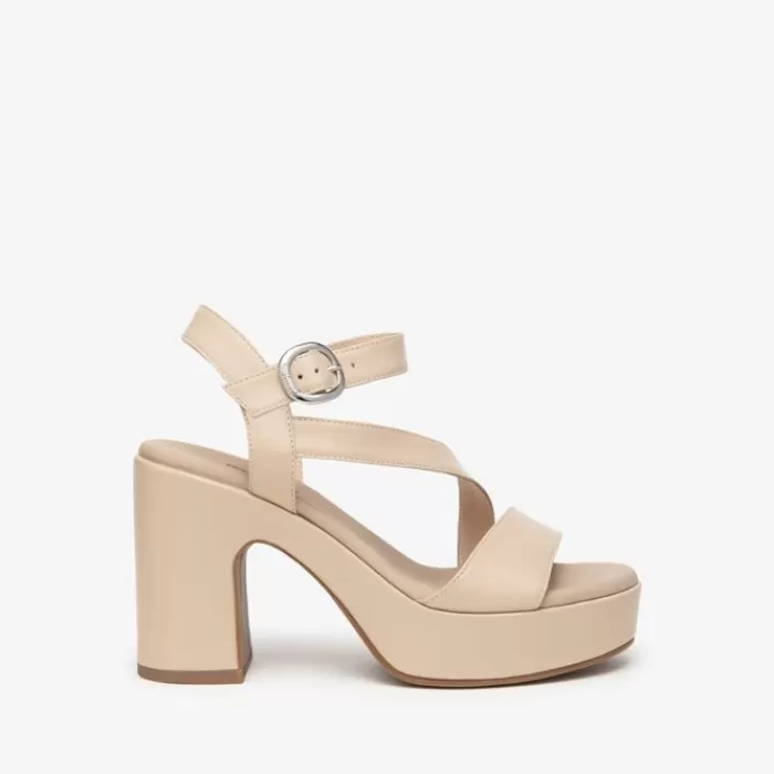 NeroGiardini Sandals- Nude Platform Sandal