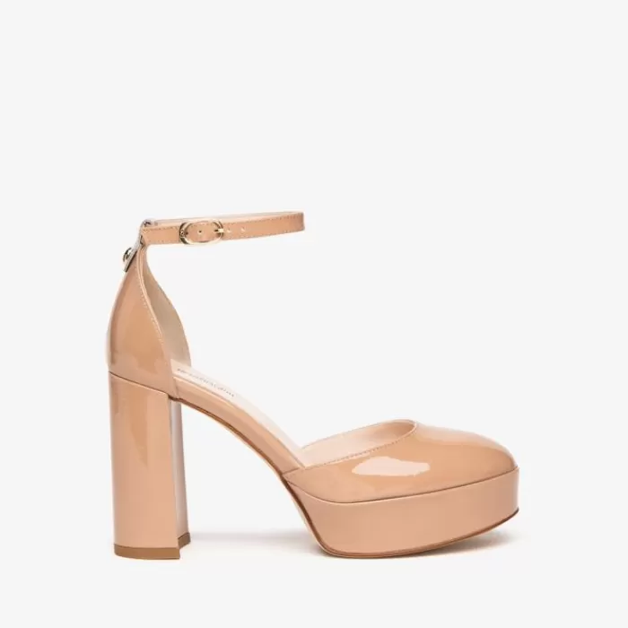 NeroGiardini High Heels- Nude Platform Shoes