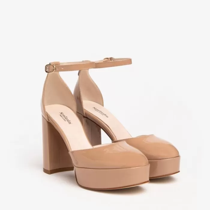 NeroGiardini High Heels- Nude Platform Shoes