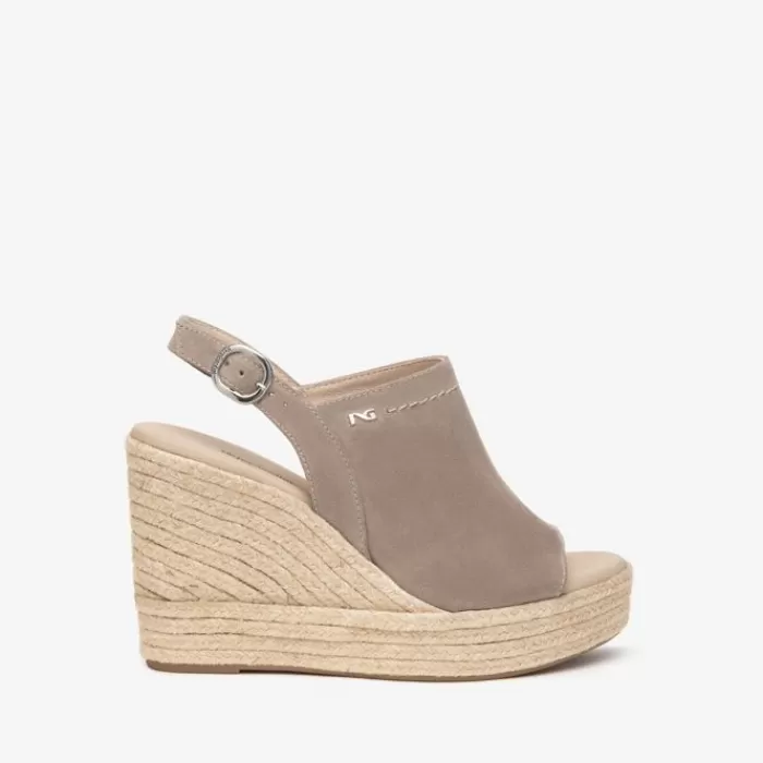 NeroGiardini Sandals- Taupe Espadrille Sandal