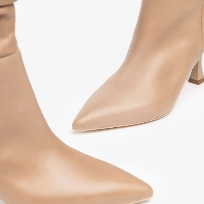 NeroGiardini High Heels- Taupe Slouch Boot