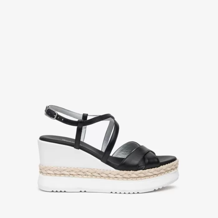 NeroGiardini Sandals- Wedge Sandal Black