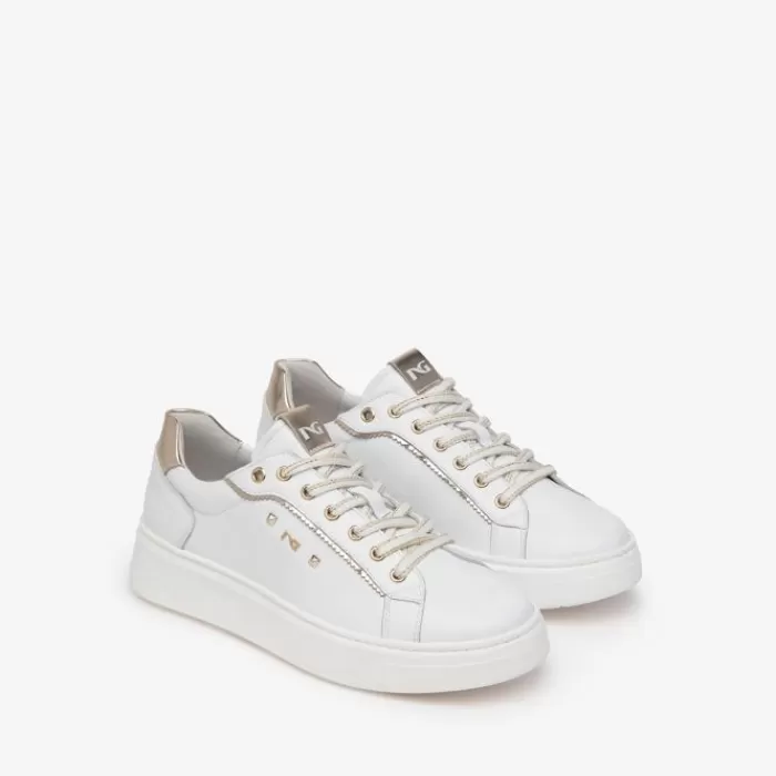 NeroGiardini Trainers- White Leather Trainer