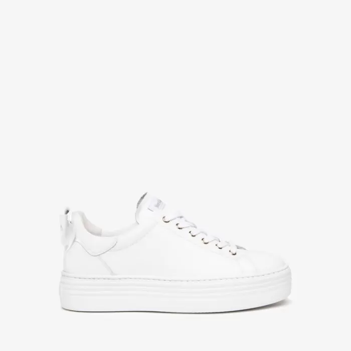 NeroGiardini Trainers- White Trainers With Bow