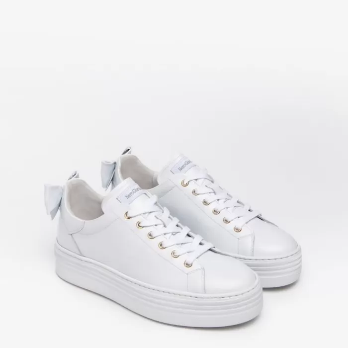 NeroGiardini Trainers- White Trainers With Bow