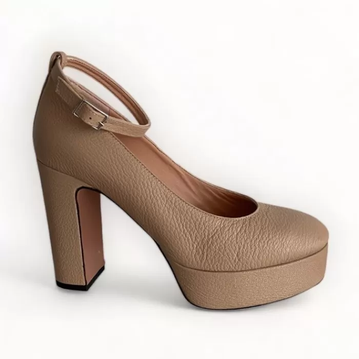 Oxitaly High Heels- Nude Platform Shoe