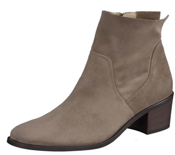 Paul Green Ankle Boots- Antelope Suede Ankle Boot Soft Suede Antelope