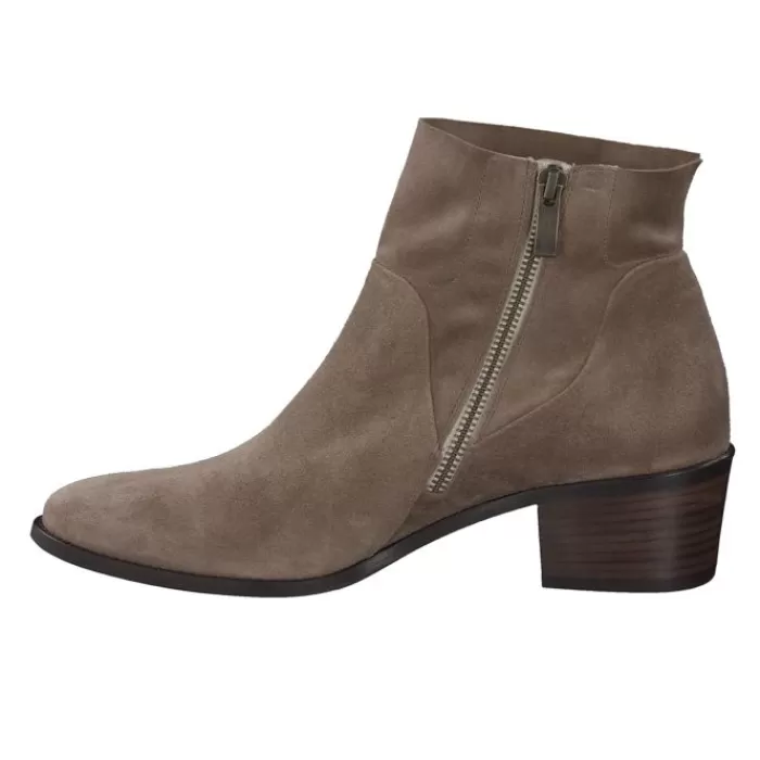 Paul Green Ankle Boots- Antelope Suede Ankle Boot Soft Suede Antelope