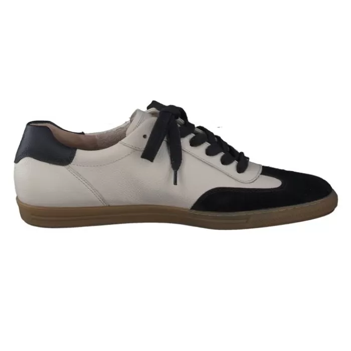 Paul Green Trainers- Black & Biscuit Retro Trainers Black/Biscuit