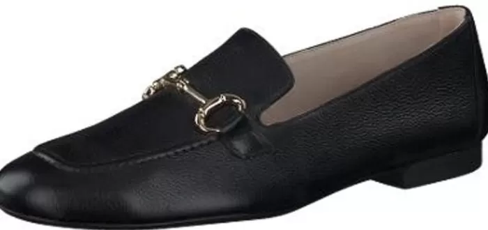 Paul Green Flats- Black Loafers