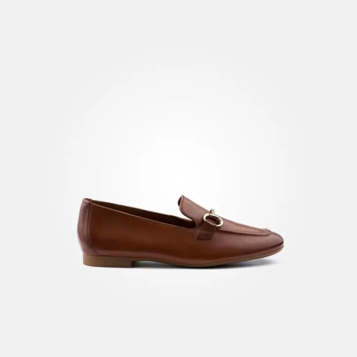 Paul Green Flats- Loafers Cognac