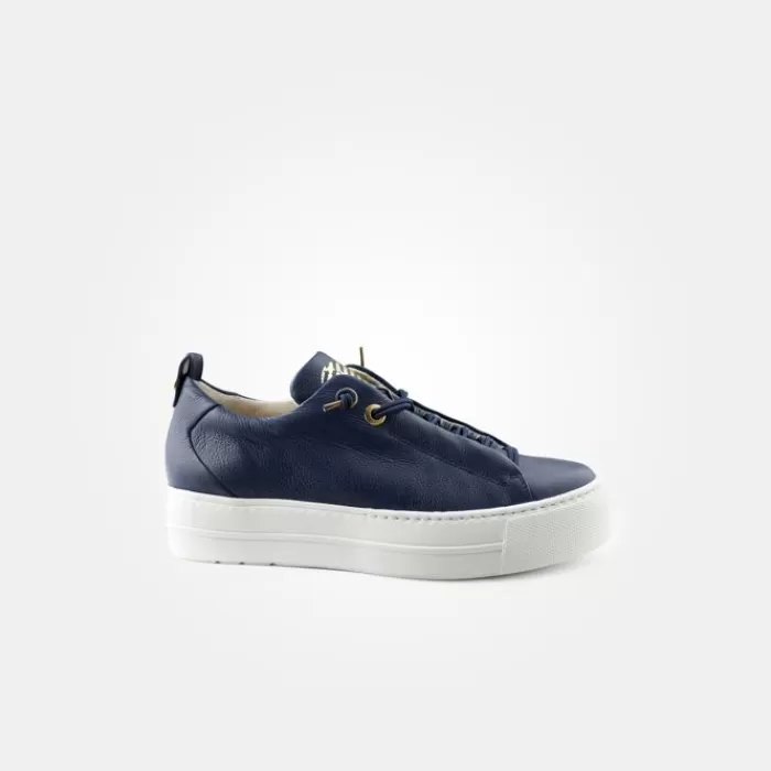 Paul Green Trainers- Navy Leather Trainer