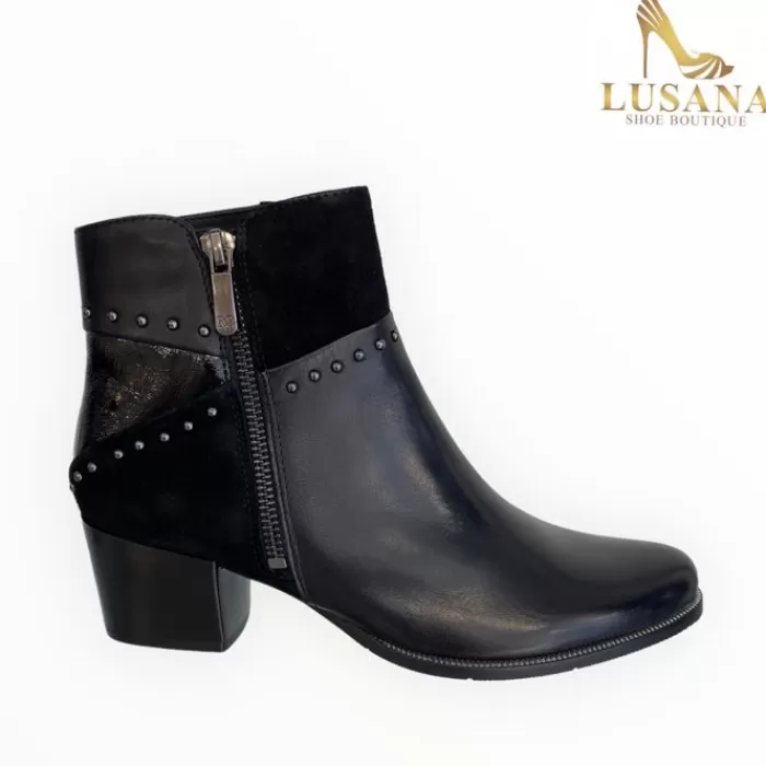 Regarde Le Ciel Ankle Boots- Isabel Ankle Boot - 119 Black