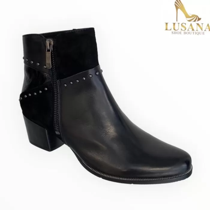 Regarde Le Ciel Ankle Boots- Isabel Ankle Boot - 119 Black