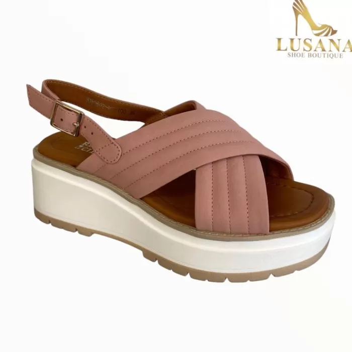 Regarde Le Ciel Sandals- Jemina Sandal Nude/Pink