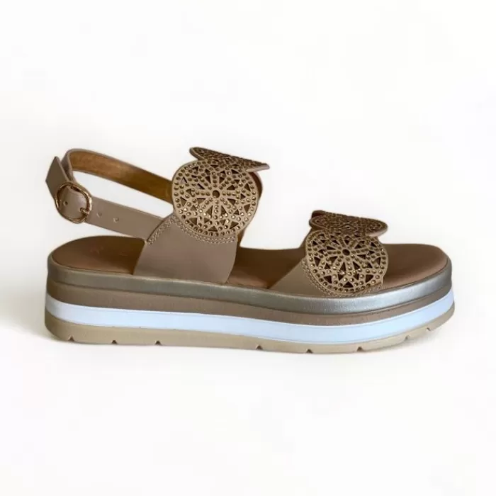 REPO Sandals- Beige Flatform Sandal