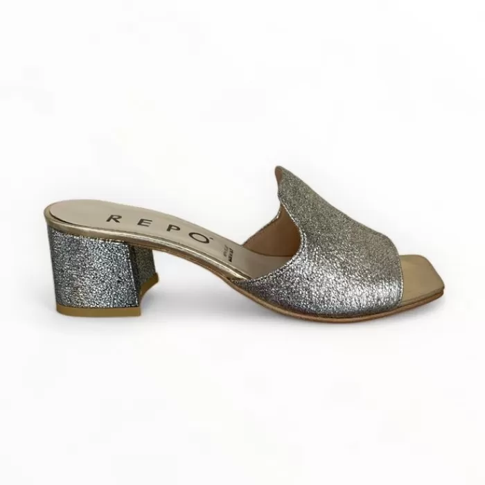 REPO Sandals- Gold Mule Sandal