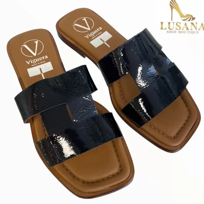 VIGUERA Sandals- Black Slider