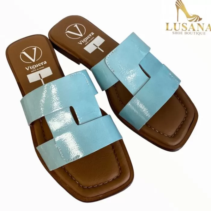 VIGUERA Flats- Turquoise Slider