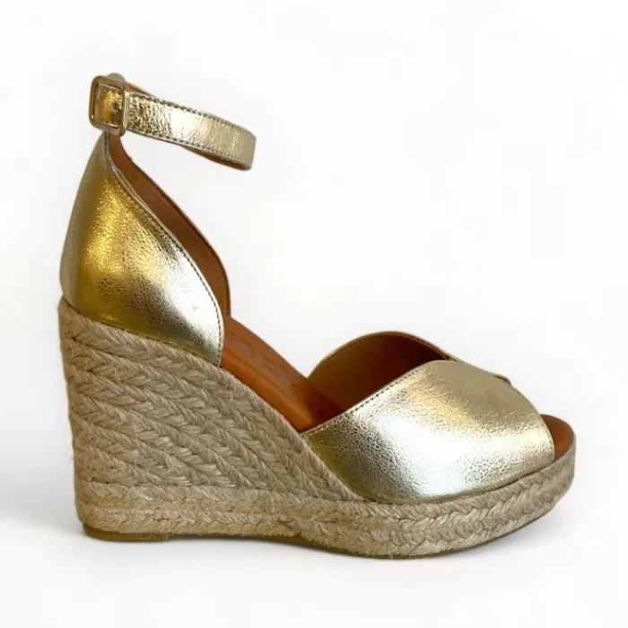 Wonders Sandals- Espadrille Sandal Gold