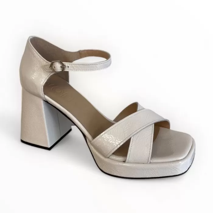 Wonders Sandals- Julia White Platform Sandal