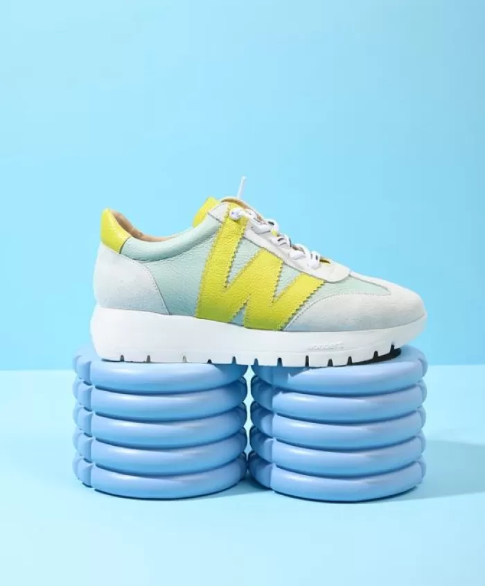 Wonders Trainers- Meri Aqua & Lime Trainers