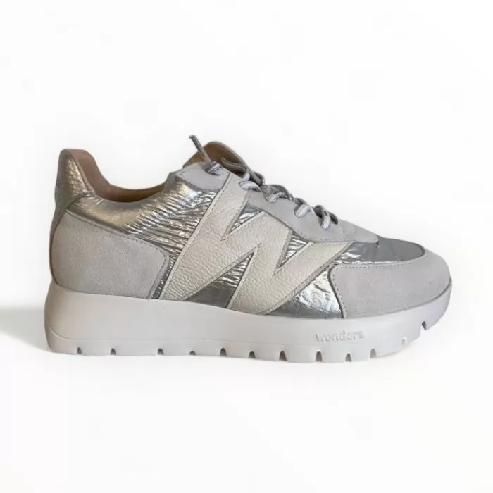 Wonders Trainers- Oslo /Grey Trainer Silver