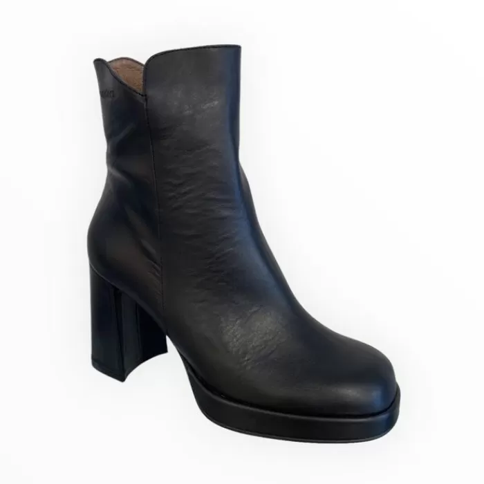 Wonders Ankle Boots- Santo Platform Boot Black